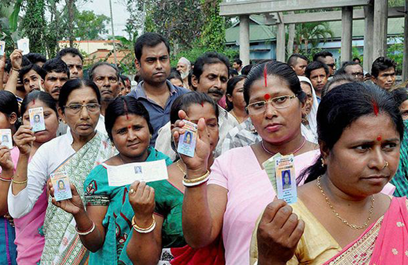 In Second Phase of Assam’s Panchayat Elections on Sunday, Voter Turnout of 75% was Recorded. 