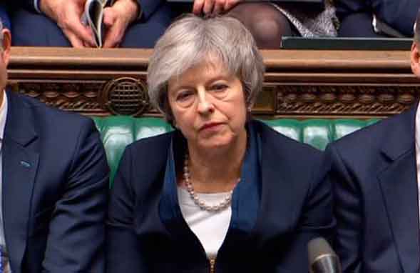 British PM Theresa May to face confidence vote on Wednesday after MPs voted against the Brexit Deal on Tuesday 