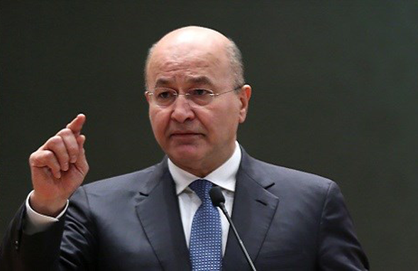 Iraq's president Barham Salih to Trump: don't overburden us with your Iran issues.