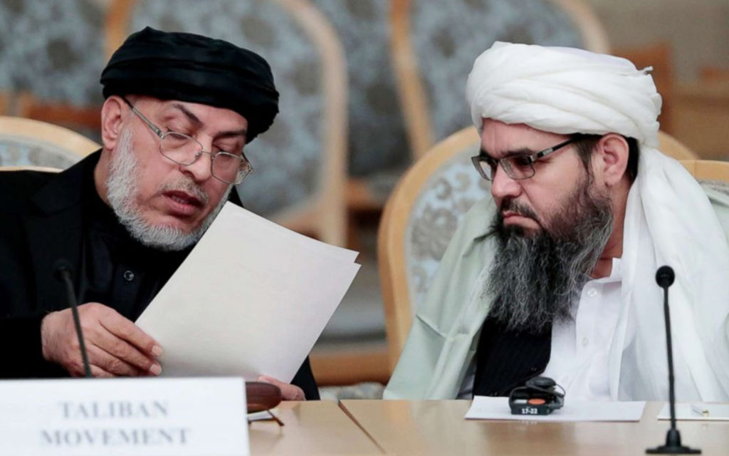 Peace talks are underway between the Afghan Authorities and Taliban is Qatar