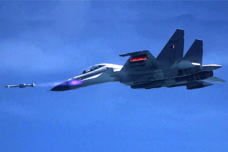 IAF successfully test-fires air-to-air missile Astra from Sukhoi Su-30MKI