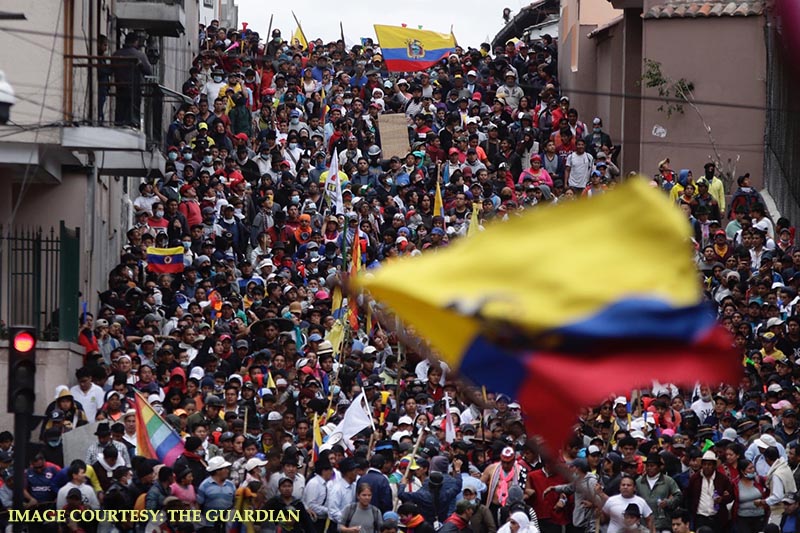 Austerity measures spark protest in Equador