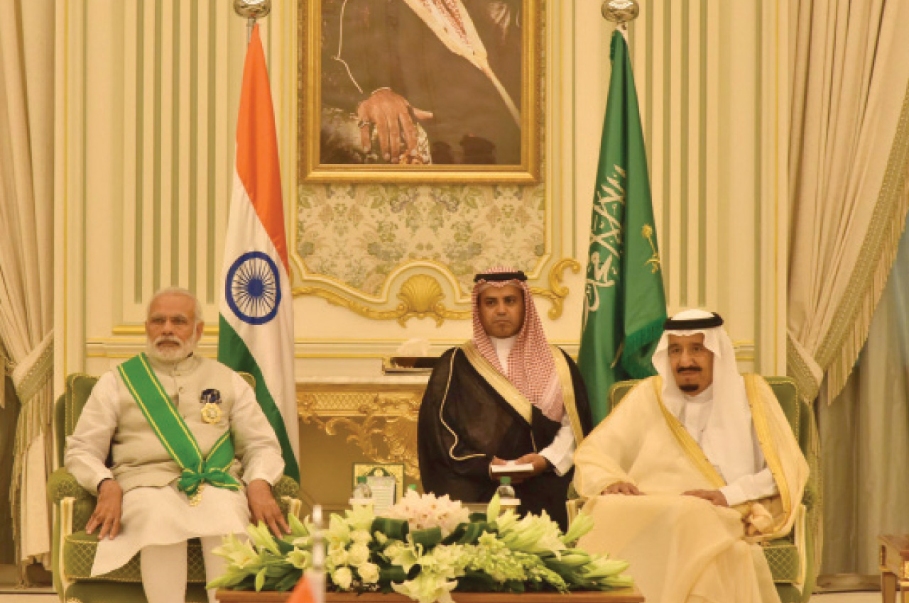 The Prime Minister, Shri Narendra Modi at the signing of agreements between India and the Kingdom of Saudi Arabia, in Riyadh, Saudi Arabia on April 03, 2016.