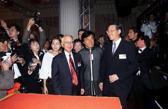 Raymond Chow with Jackie Chan