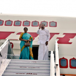 Vice President M Venkaiah Naidu heads to Paris, France, on a 3-day visit.  The Vice President will represent India at the Armistice Centenary ceremony and Paris Peace Forum. He will also inaugurate Indian Armed Forces Memorial at Villers Guislain & interact with the Indian community