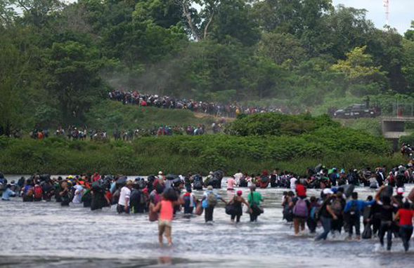 Calling the caravan of 4000 Central American migrants an ‘invasion’, US President Donald Trump sparks mass hysteria against these asylum seekers.