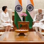 First Lady of the Republic of Korea, Mrs Kim Jung-sook met with Indian Prime Minister Narendra Modi. The Prime Minister welcomed her to India and recalled the successful visit of the President of the Republic of Korea to India in June 2018.