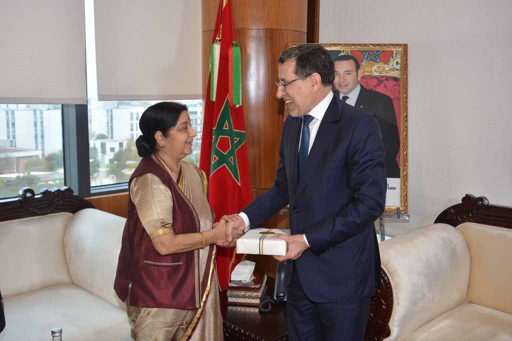 External Affairs Minister calls on Saad Dine El Otmani, Head of Government of Morocco in Rabat (February 18, 2019)