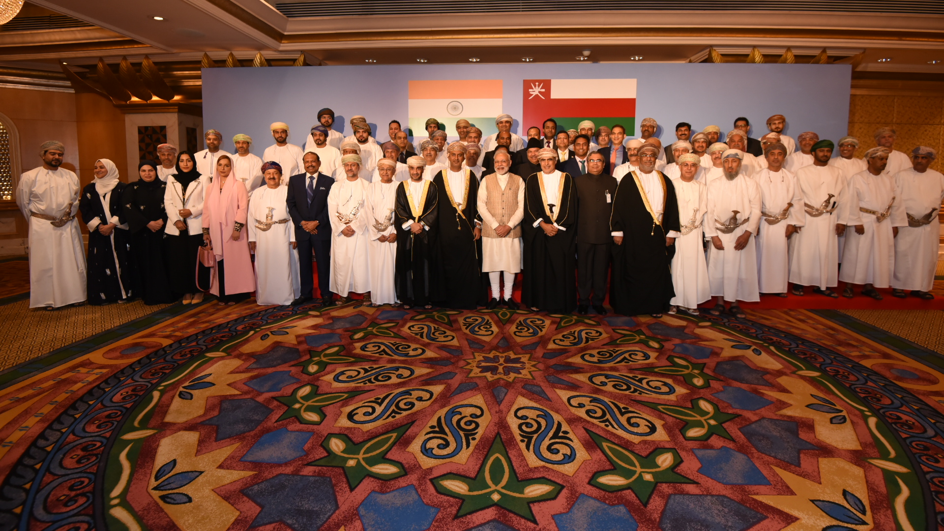Prime Minister of India with members of OmanIndia Joint Business Council