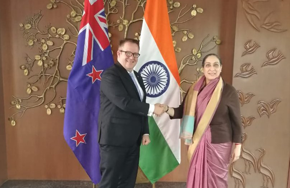 2nd round of India, New Zealand Foreign Office Consultations were held in Delhi. Both sides exchanged views on bilateral, regional & multilateral issues of mutual interest.