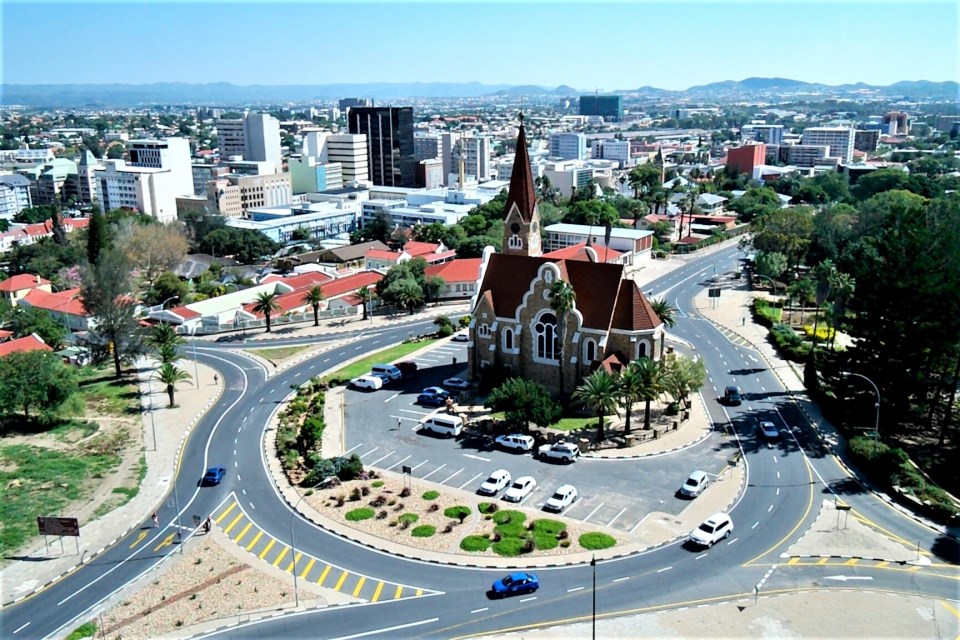 Windhoek, the capital city of Namibia 