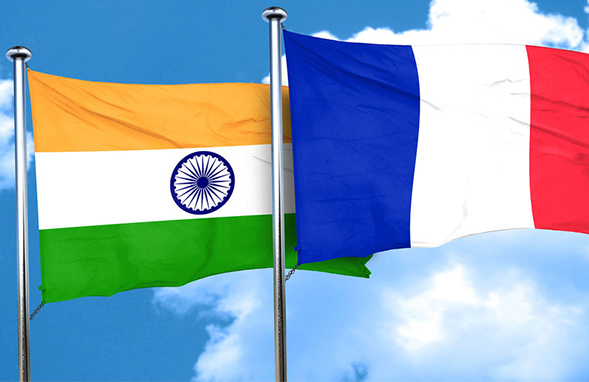 India Flag with France Flag