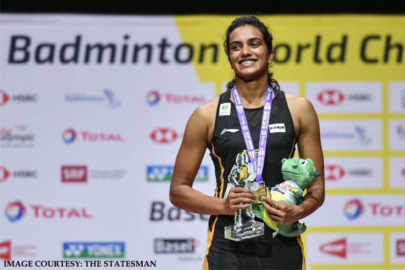 PV Sindhu becomes first Indian shuttler to win gold at World Championship