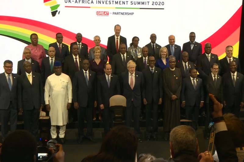 African leaders meet in London at the UK-Africa Investment Summit 2020