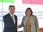 MoS Smt. Meenakashi Lekhi’s maiden official visit to the Kyrgyz Republic