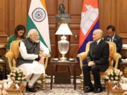 Prime Minister Modi Meets the King of Cambodia, His Majesty Norodom Sihamoni