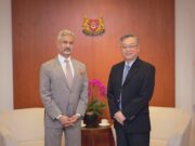 Indian External Affairs Minister Discusses New Domains on Cooperation with Singapore’s Trade Minister