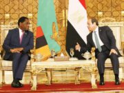 President of Egypt meets President of Zambia