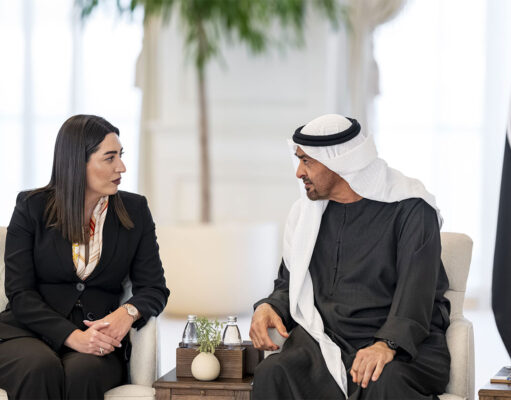 UAE President Holds Talks with Armenian Minister of Internal Affairs