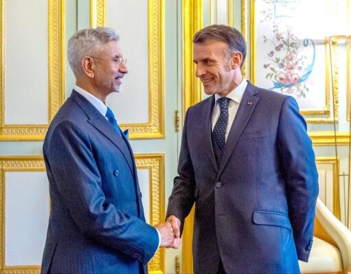 S Jaishankar Meets French President Emmanuel Macron