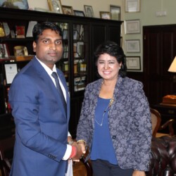 CEO & Publisher of Diplomacy & Beyond Plus with the Hon. President of the Republic of Mauritius, H.E. Ameenah Gurib-Fakim CEO & Publisher of Diplomacy & Beyond Plus with the Hon. President of the Republic of Mauritius, H.E. Ameenah Gurib-Fakim