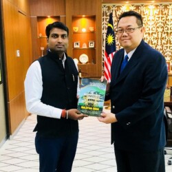 CEO & Publisher of Diplomacy & Beyond Plus with the Hon. High Commissioner of Malaysia to India CEO & Publisher of Diplomacy & Beyond Plus with the Hon. High Commissioner of Malaysia to India