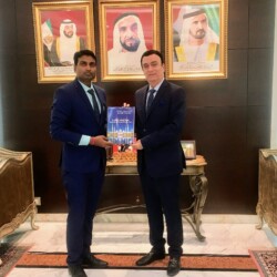 CEO & Publisher of Diplomacy & Beyond Plus with the Hon. Ambassador of UAE to India CEO & Publisher of Diplomacy & Beyond Plus with the Hon. Ambassador of UAE to India