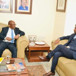 With the Hon. High Commissioner of South Africa