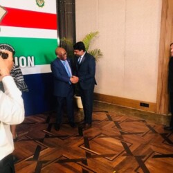 With the Hon. High Commissioner of South Africa