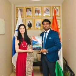With the Ambassador of Panama