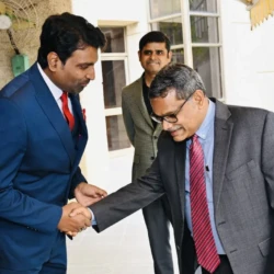 With the Joint Secretary,Central Europe,MEA,India